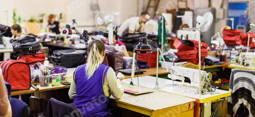 Preview: woman manufacturing bags