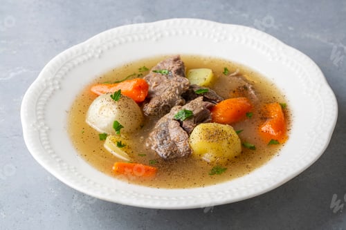 Preview: Turkish Kuzu - et Haslama - Lamb - meat Stew with Potatoes and Carrot