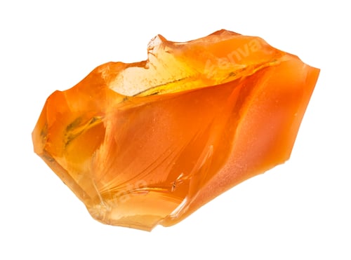 Preview: raw fire opal gem isolated on white