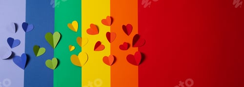 Preview: Composition for Pride and LGBTQ community, space for text