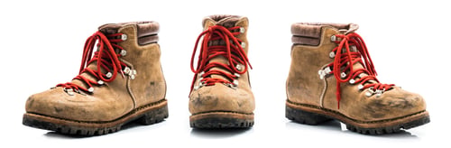 Preview: Old leather mountain shoes