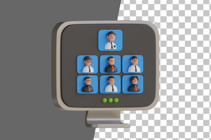 Preview: Online Meeting 3D Icon