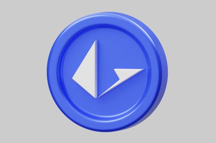 Preview: Blue circle with white arrow pointing to the left