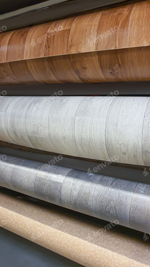Preview: The store sells multi-colored laminate flooring. Repair and construction,