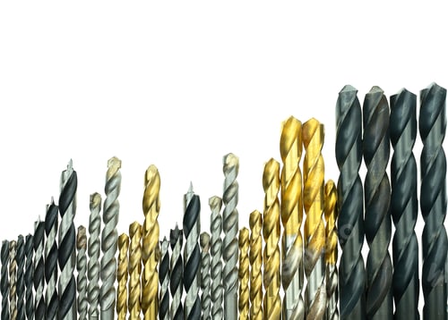 Preview: Set of drill bits different sizes for wood and concrete