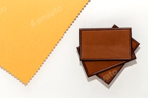 Preview: Natural leather labels for price or advertising