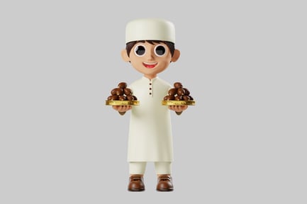 Preview: Boy with dates character asset