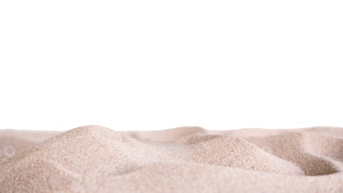 Preview: Pile Sand Isolatd on White Background.