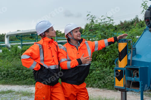 Preview: Technicians Inspecting Heavy Machinery Wheel System