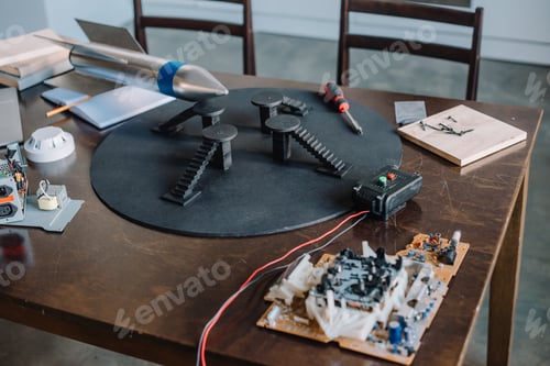 Preview: rocket model and tools for engineering on tabletop at home