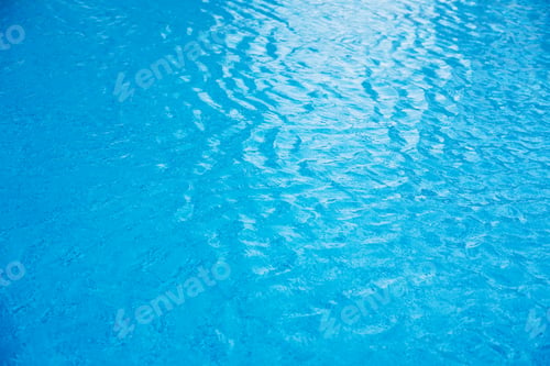 Preview: Blue ripped water in swimming pool. water surface background