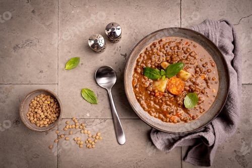 Preview: Traditional Spanish dish of lentil