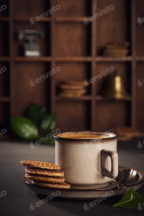 Preview: Coffee in brown cup