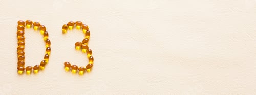 Preview: Bright oil yellow pills forming shape D3