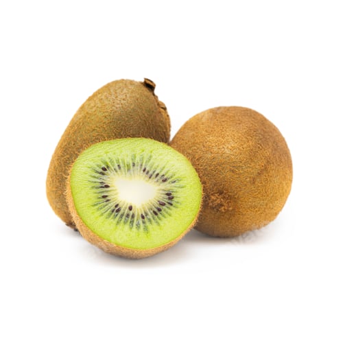 Preview: Sliced kiwi isolated on white background