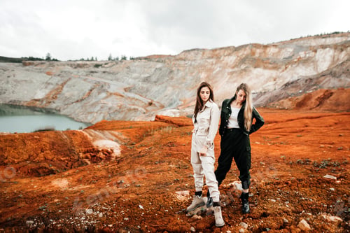 Preview: Two girls, in a post-apocalyptic place passer-by on Mars