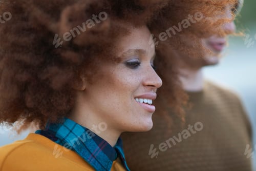 Preview: Portrait of loving multi-ethnic couple