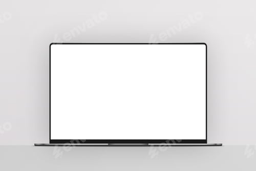 Preview: laptop, mockup, isolation, computer monitor