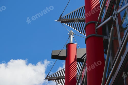 Preview: Low angle shot of the savings bank building exterior in Heinsberg, Germany