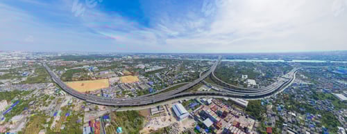 Preview: Bangkok downtown, Thailand in urban city in Asia.