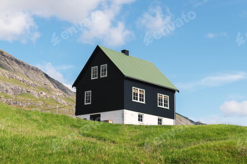 Preview: Simple house with green roof