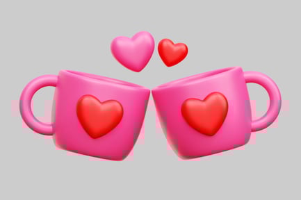 Preview: Celebrate Love With A Cheers Of Hearts And Mugs
