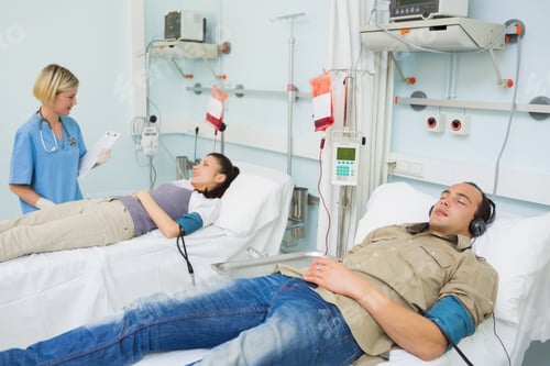 Preview: Patients Lying On Beds In Hospital Ward
