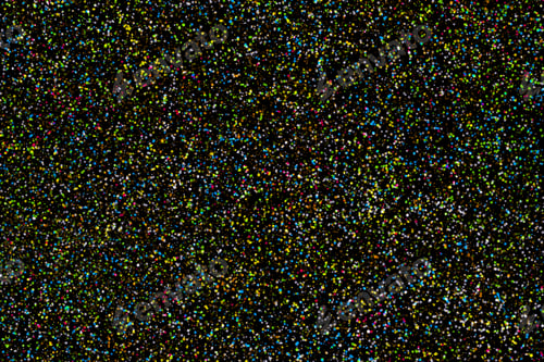 Preview: Colourful celebration background. Night sky with colorful stars.