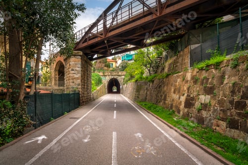 Preview: Sanremo Cycling Path and Tunnel with Iron Bridge