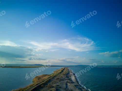 Preview: View from a height on the coast washed by the Black sky in Bulgaria