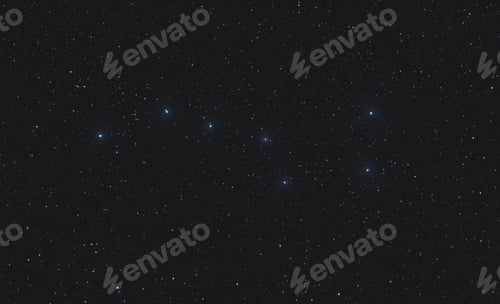 Preview: Beautiful shot of the Big Dipper in the constellation of Ursa Major in a sky full of stars