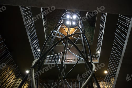Preview: Elevator shaft in Astronomical Clock Tower, Prague, Czech Republic