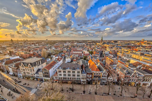 Preview: Aerial View over Groningen city