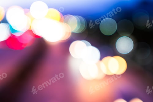 Preview: Bokeh night lihgt background