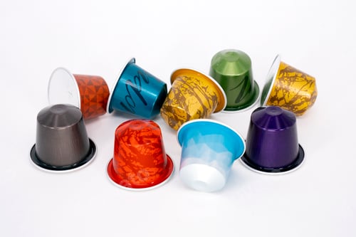 Preview: Multi colour coffee capsules