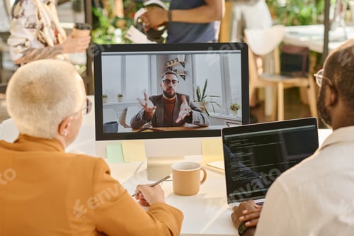 Preview: Business people having video call