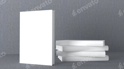 Preview: book, mockup, cover, textbook, realistic
