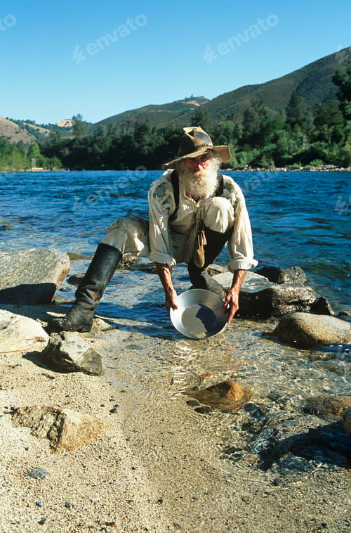 Preview: Man panning for gold