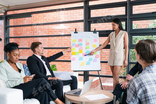 Preview: business people having meeting and brainstorming discussed about work in conference room.