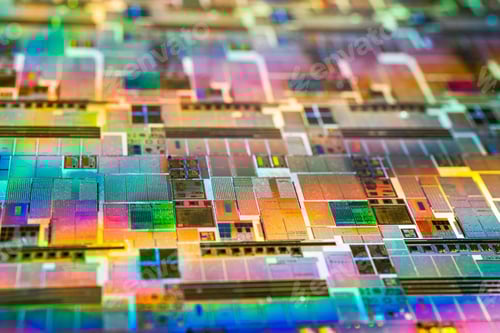 Preview: Silicon wafer for manufacturing semiconductor of integrated circuit.
