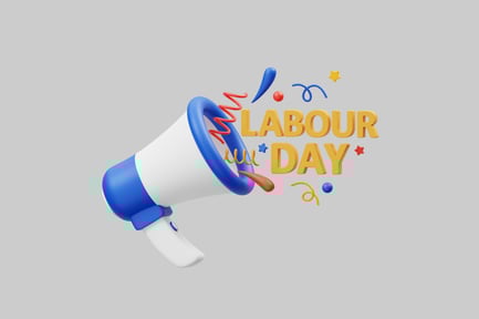 Preview: Labour day celebration megaphone