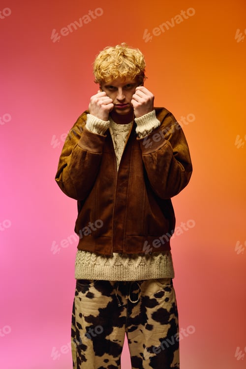 Preview: Creative holiday fashion showcasing a mans unique style for Christmas 2025 celebration