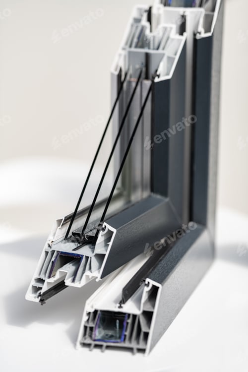 Preview: Aluminum Window cross section on display