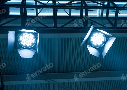 Preview: Led Light On Mall Roof.