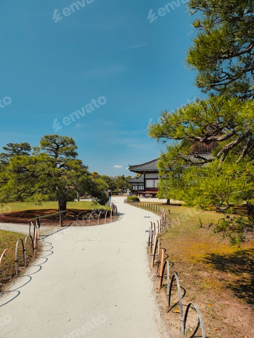 Preview: Japan Park Nature And An Old Building