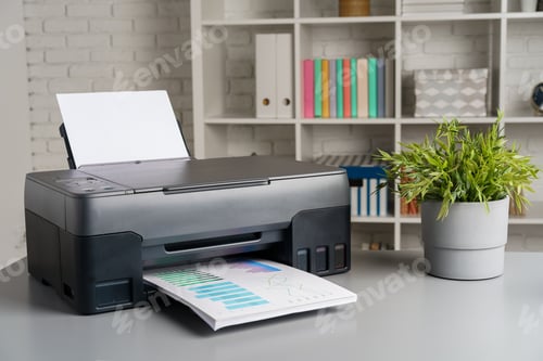 Preview: Photocopier machine for document printing in the office