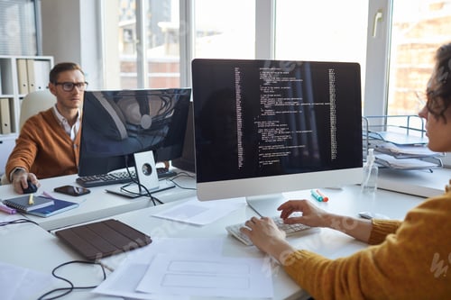 Preview: IT Programmer Using Computer in Office