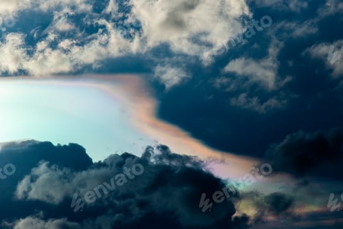 Preview: colorful dramatic sky with cloud at sunset.
