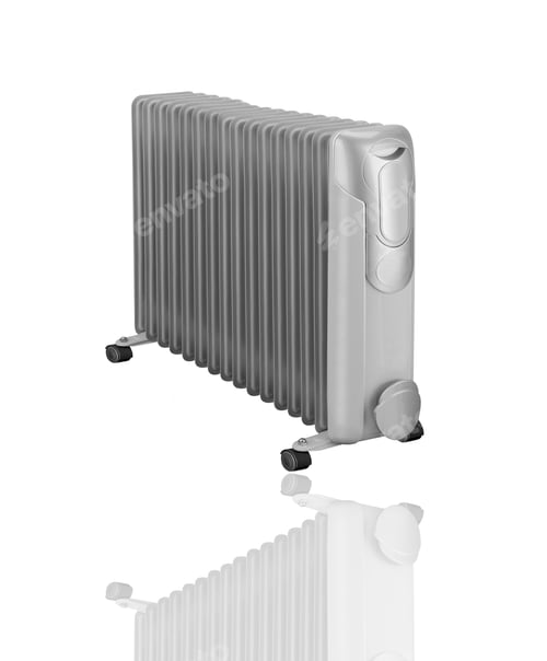 Preview: Electric oil heater isolated