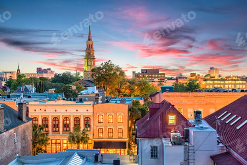 Preview: Charleston, South Carolina, USA Skyline